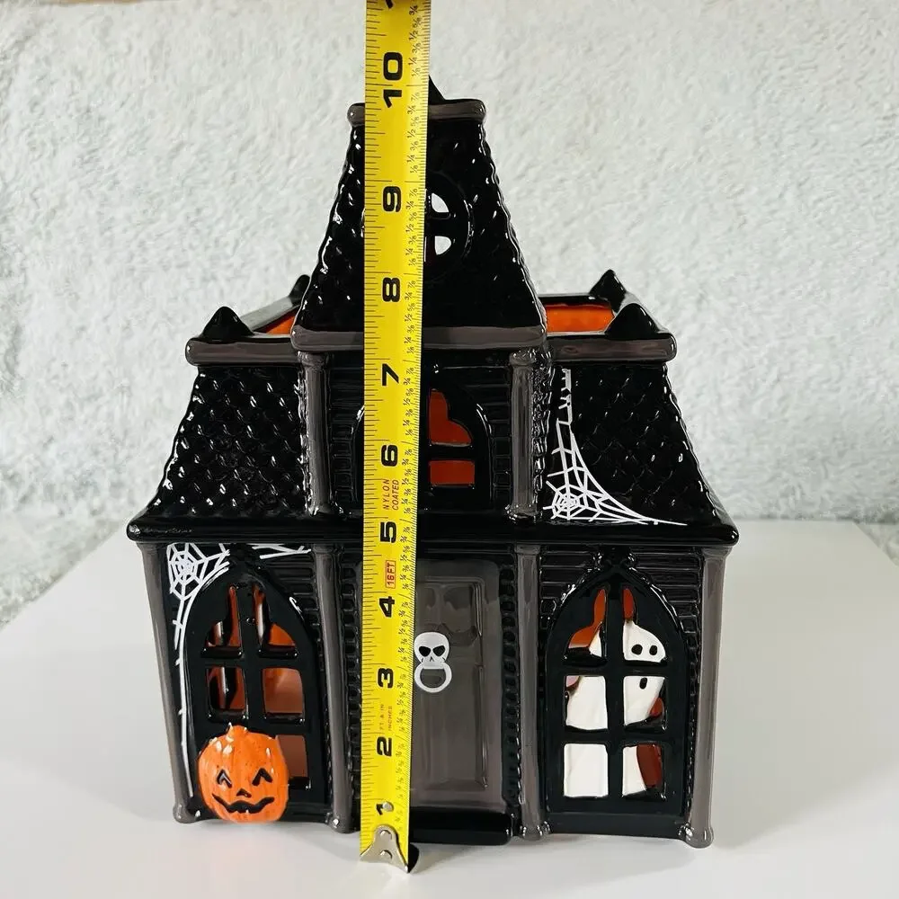 Bath & Body Works Haunted House Ceramic Candle Luminary Slatkin & Co. Halloween - Picture 8 of 9